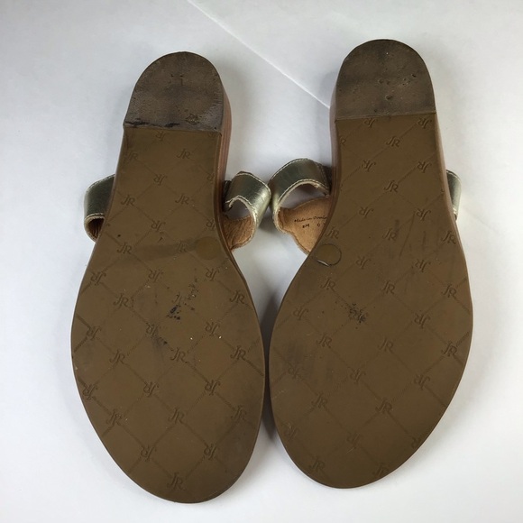 Jack Rogers Larissa Sandal in Platinum Size 8. - Picture 9 of 9